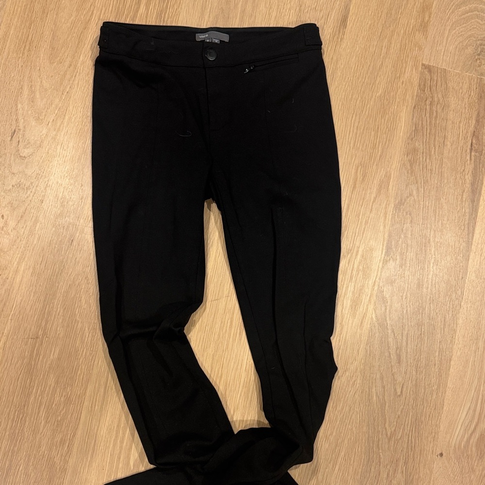 Black Women's Ponte Slim Pants Vince